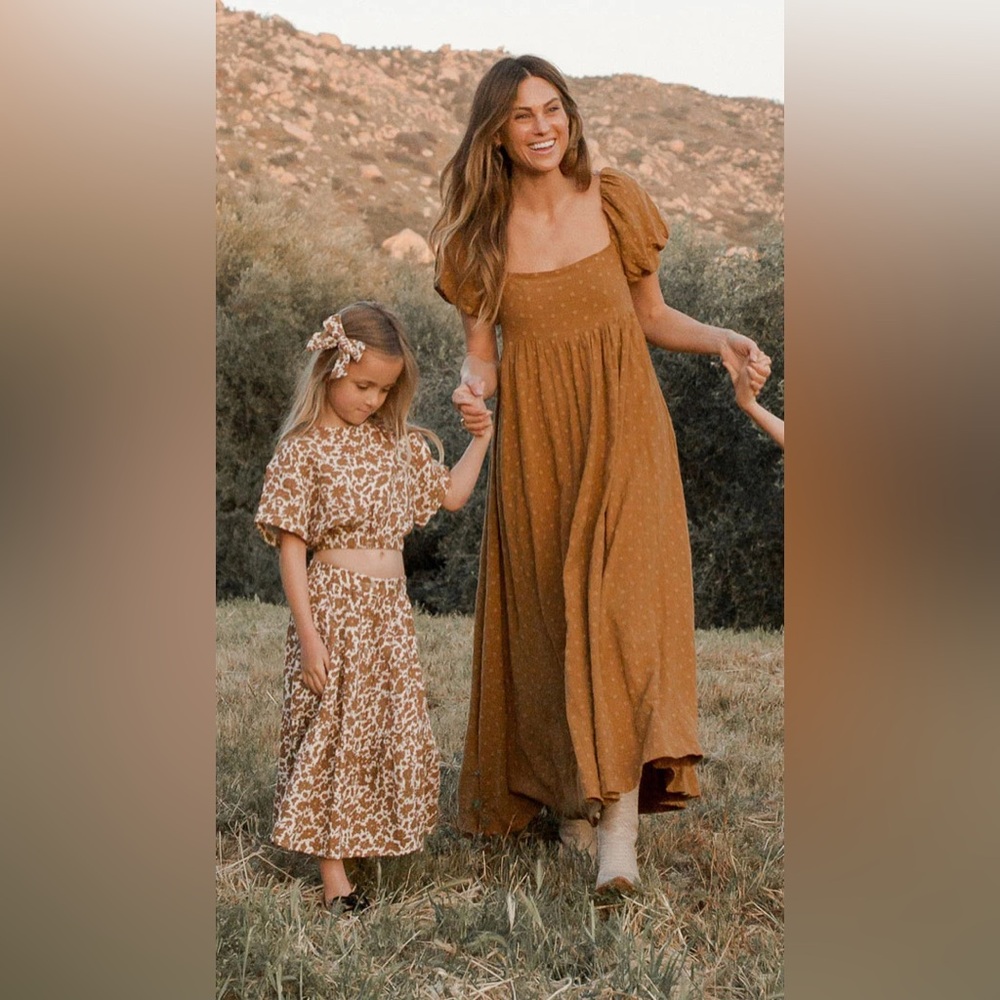 Rylee and Cru Oceane Dress, Brass, L